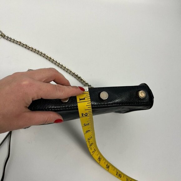 Rebecca Minkoff 4 Zip Cross-body Leather Bag, Black Leather Silver Hardware - Picture 5 of 10